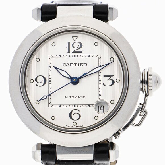 CARTIER W3106199 Pasha C Silver SS/leather AT - Picture 7 of 7